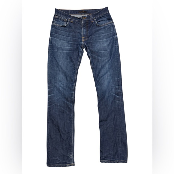 Nudie Jeans Other - 134 NUDIE JEANS CO. Men's 'Thinn Finn' Slim Fit Dark Wash Denim Jeans - Sz 32/34